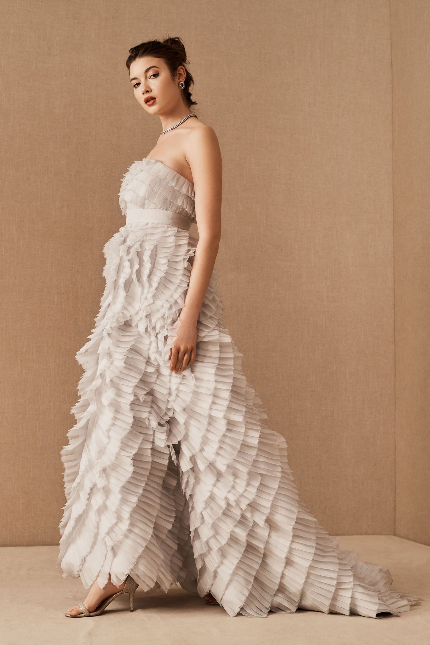 BHLDN Bexley Pleated Fantasy Gown