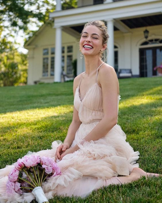 BHLDN Marchesa Notte Greer Gown - Blush
