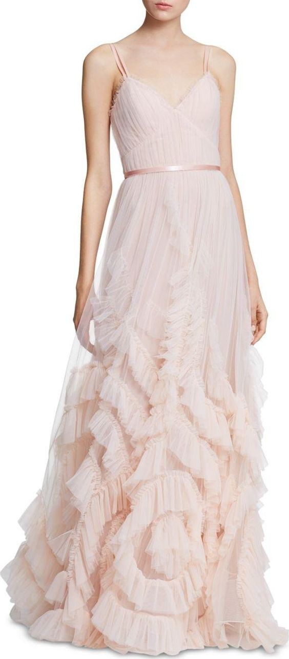 BHLDN Marchesa Notte Greer Gown - Blush