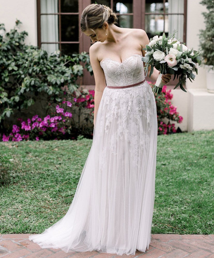 BHLDN Willowby Geranium Gown