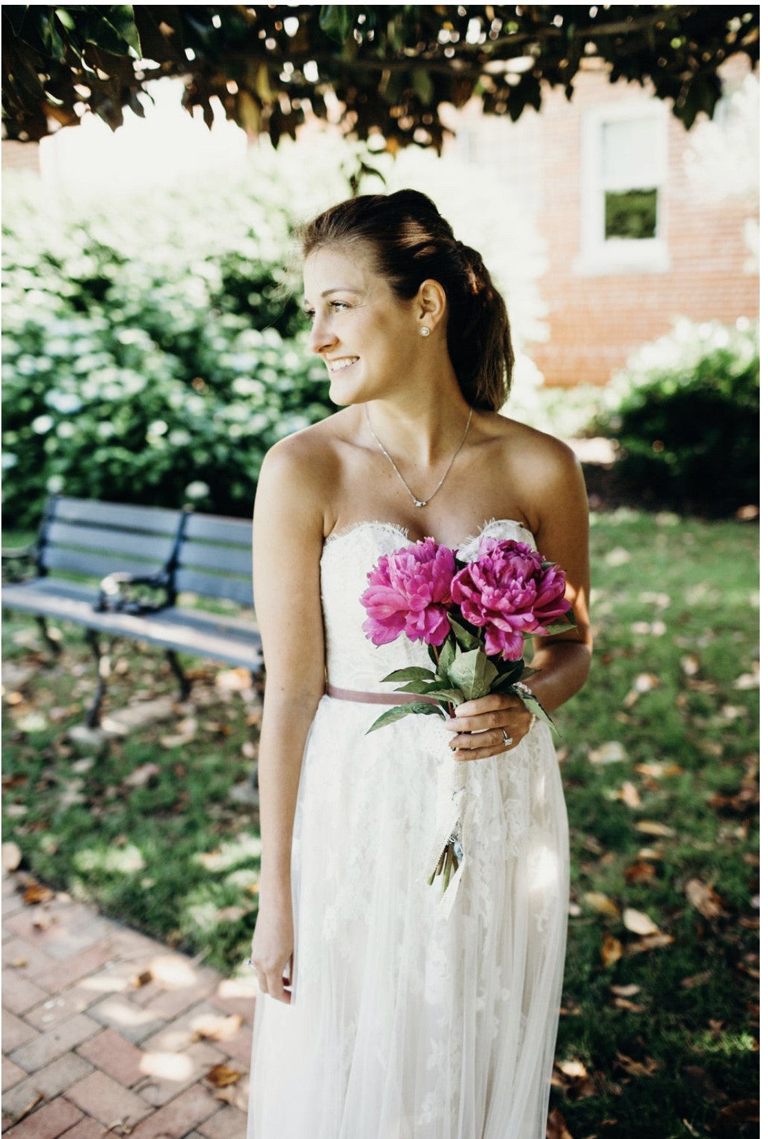 BHLDN Willowby Geranium Gown