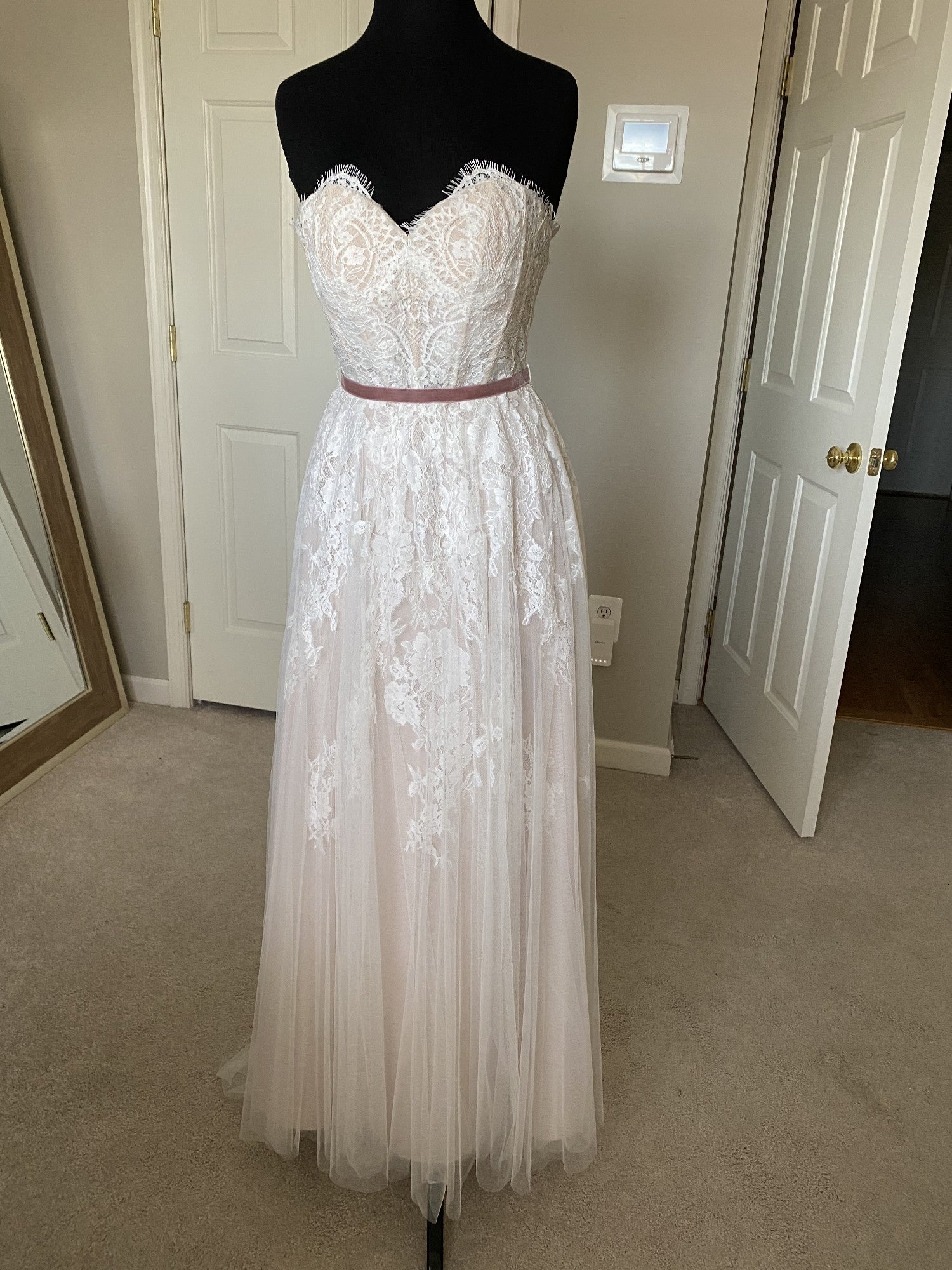 BHLDN Willowby Geranium Gown