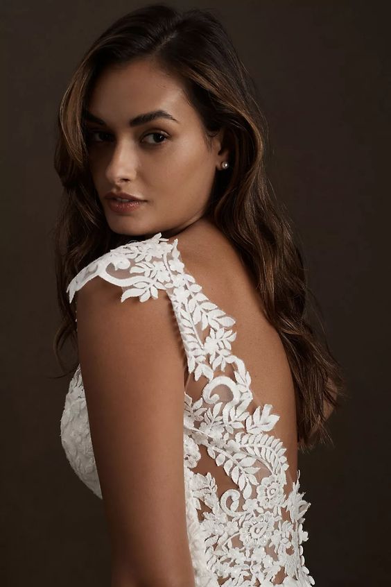 BHLDN Whispers & Echoes Milano Gown - Ivory Lined