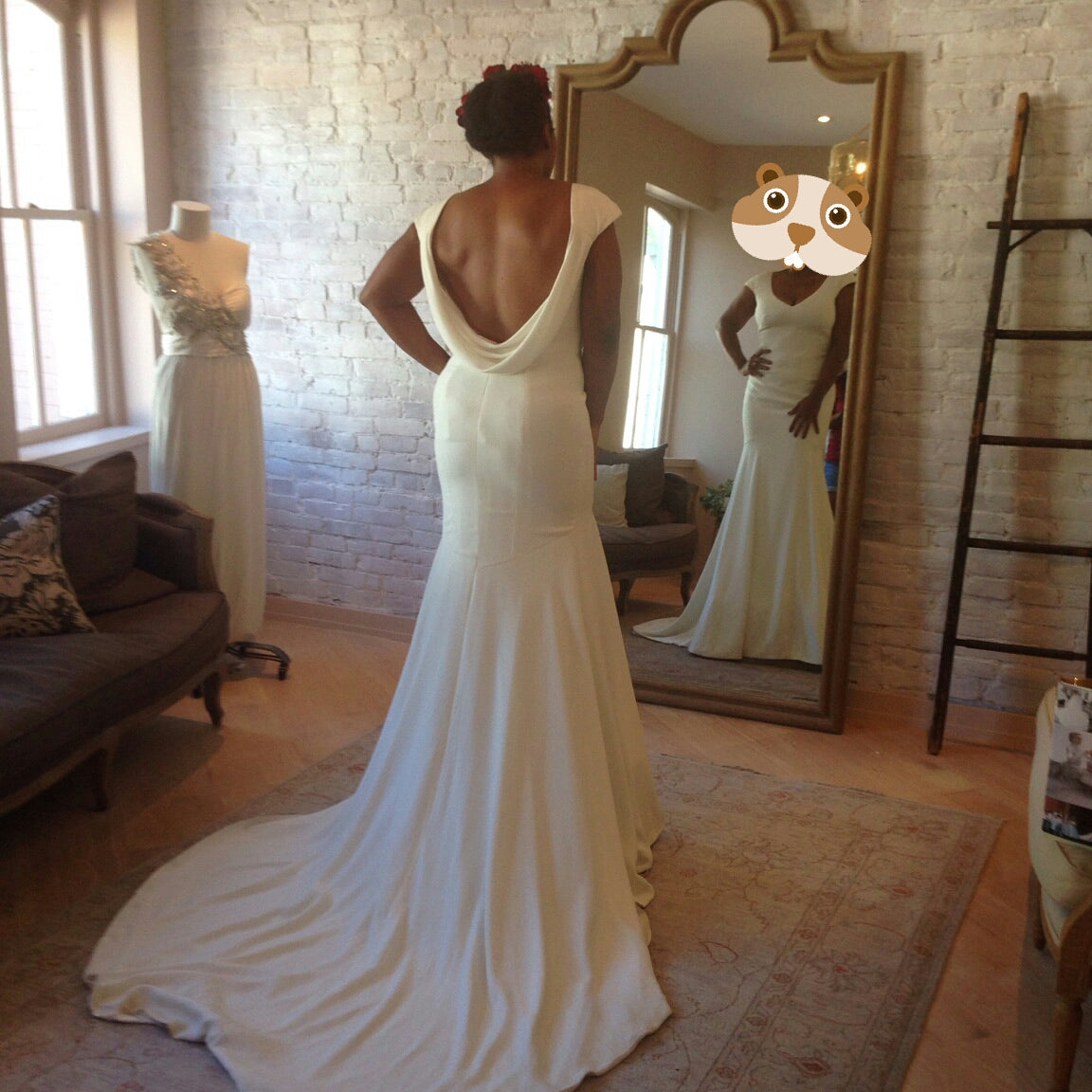 Theia Ingrid Velvet Gown