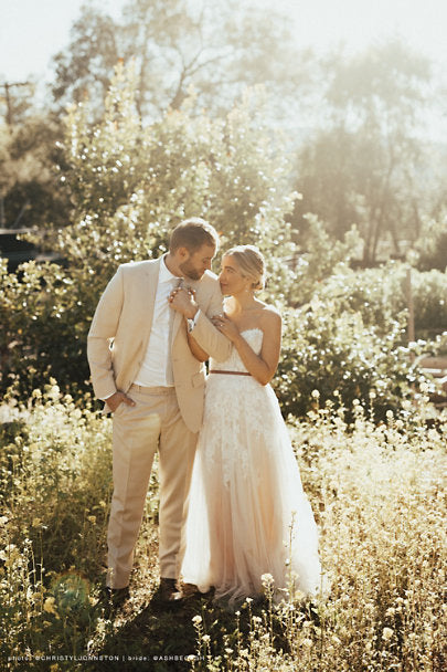 BHLDN Willowby Geranium Gown