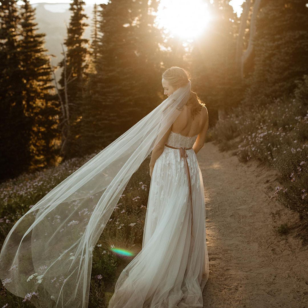 BHLDN Willowby Geranium Gown