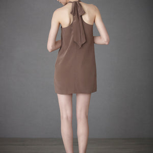Ruffled Racerback Dress - Mushroom Back