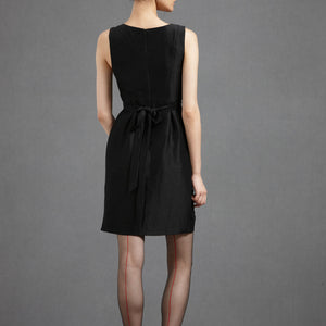 Starburst Pleated Shift Black Back