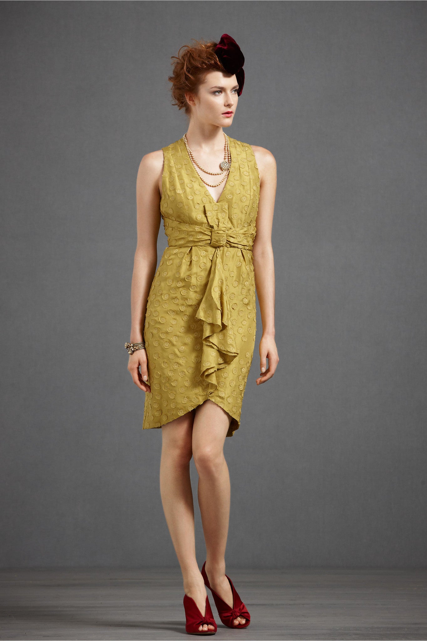 Tethered Dots Dress Front