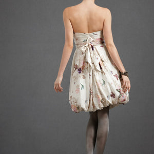 BHLDN Floral Twirled Sweetheart Dress Back