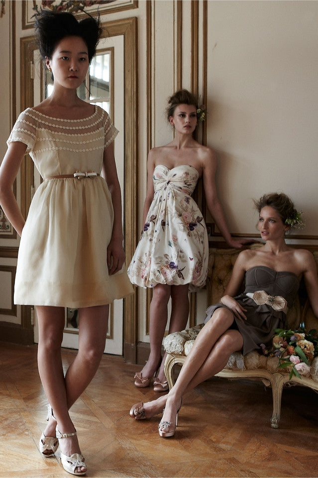 BHLDN Floral Twirled Sweetheart Dress Group