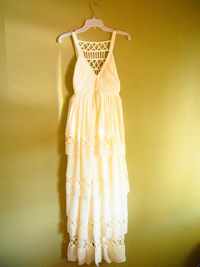 Mara Hoffman Gaia silk chiffon lattice gown